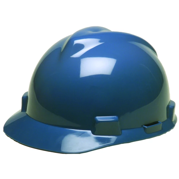 V-Gard Slotted Cap, Blue, w/Fas-Trac III Suspension, #475359-Logo (Logo Included)