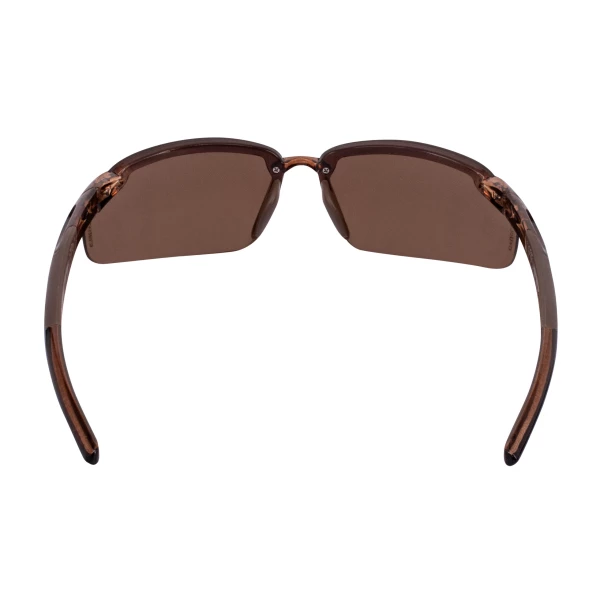 ES4 Premium Safety Eyewear - Crystal Brown Frame - HD Brown Flash Mirror Lens, MOQ 12 #211125 - Image 4