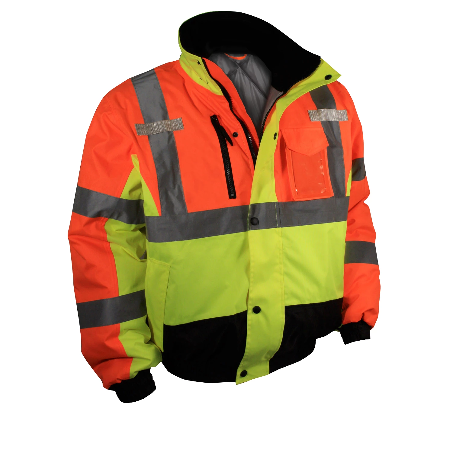 SJ12-3 Weatherproof Multi-Color Bomber Jacket with Quilted Built-In Liner, 1 EA #SJ12-3ZMS-Logo (Logo Included)