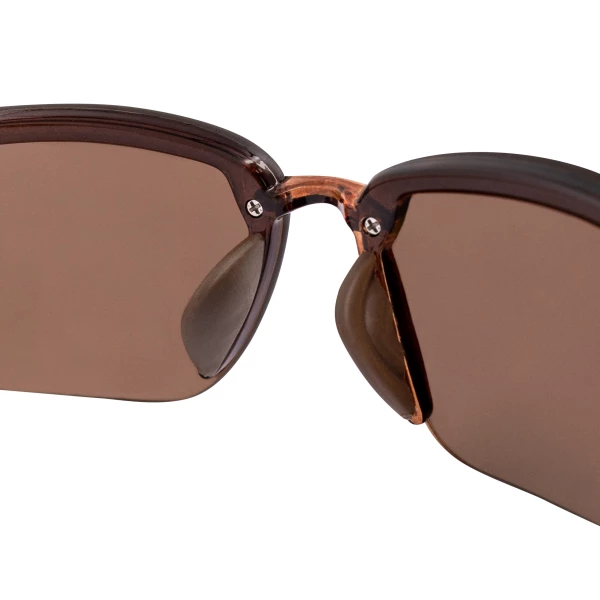 ES4 Premium Safety Eyewear - Crystal Brown Frame - HD Brown Flash Mirror Lens, MOQ 12 #211125 - Image 6