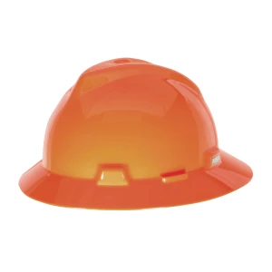V-Gard Slotted Full-Brim Hat, Orange, w/Fas-Trac III Suspension, #496075