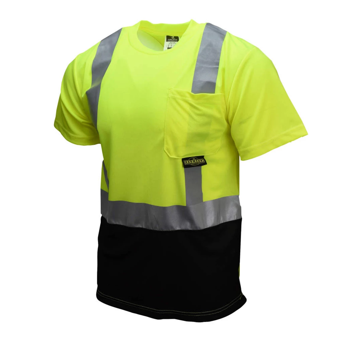 ST11B Type R Class 2 Short Sleeve Black Bottom T-Shirt - Green/Black, 1 EA, #ST11B-2PGS-Logo (Logo Included)