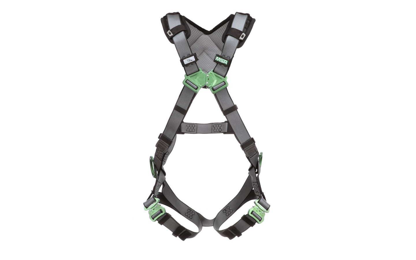 V-FIT Harness, Standard, Back & Hip D-Rings, Quick-Connect Leg Straps, Shoulder Padding, 1/EA #10194873