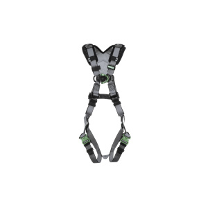 V-FIT Harness, Standard, Back D-Ring, Tongue Buckle Leg Straps, Shoulder Padding, 1/EA #10194889