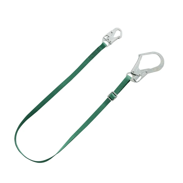 V-Series standard single-leg adjustable restraint lanyard, 6',36CL large snaphooks, ANSI Z359.3-2017, CSA Z259.11-17, #10201455