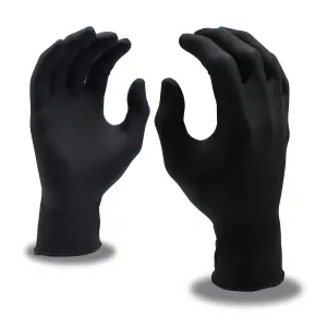 Disposable, Nitri-Cor® Eclipse, Industrial, Nitrile, Powder-Free, 4-Mil, Black: #4083B