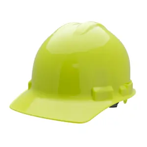 Ratchet, 4-Point, Duo Safety™, Hard Hat, Cap, Hi-Vis Lime: #H24R6