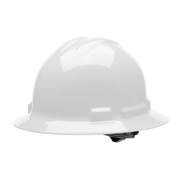Ratchet, 4-Point, Duo Safety™, Hard Hat, Full Brim, White: #H34R1