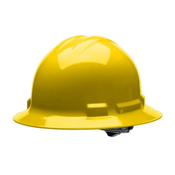 Ratchet, 4-Point, Duo Safety™, Hard Hat, Full Brim, Yellow: #H34R2