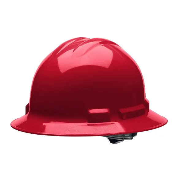 Ratchet, 4-Point, Duo Safety™, Hard Hat, Full Brim, Red: #H34R4-Logo (Logo Included)