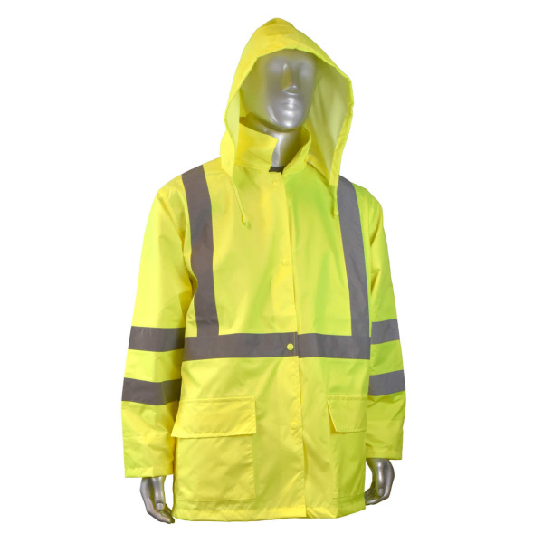 RW10-3S1Y Lightweight Rain Jacket - Hi-Vis Green, 1 EA #RW10-3S1Y - Image 4