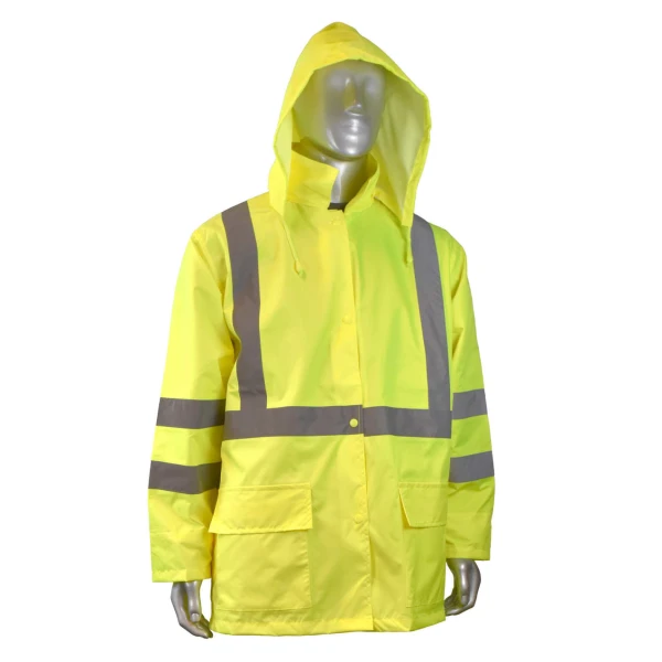RW10-3S1Y Lightweight Rain Jacket - Hi-Vis Green, 1 EA #RW10-3S1Y - Image 4