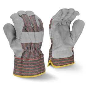 Economy Shoulder Gray Split Cowhide Leather Glove - 1/DZ #RWG3103