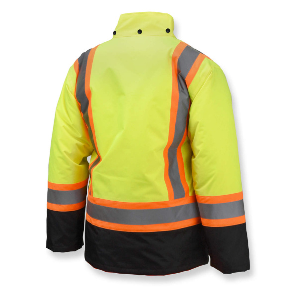 SJ610B Weatherproof Parka with Zip-Out Reversible Bomber Jacket - Green #SJ610B-3ZGS - Image 2