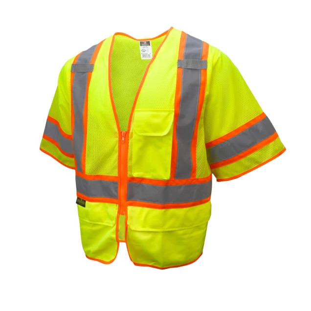 Type R Class 3 Multipurpose Mesh Surveyor Vest - Green, #SV272-3ZGM-Logo (Logo Included)