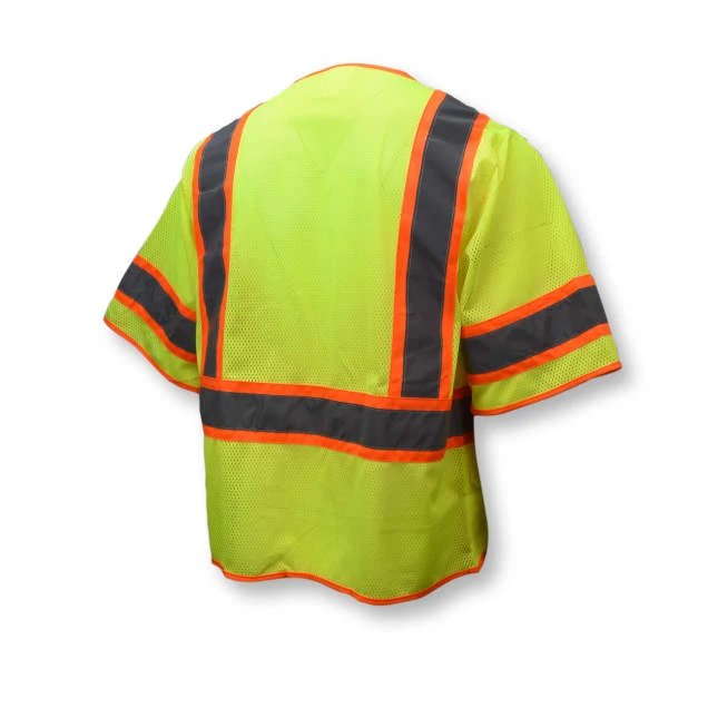 Type R Class 3 Multipurpose Mesh Surveyor Vest - Green, #SV272-3ZGM-Logo (Logo Included) - Image 3