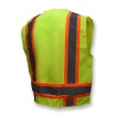 Type R Class 2 Surveyor Heavy Duty Solid Twill Safety Vest - Green, #SV62-2ZGT-Logo (Logo Included) - Image 3