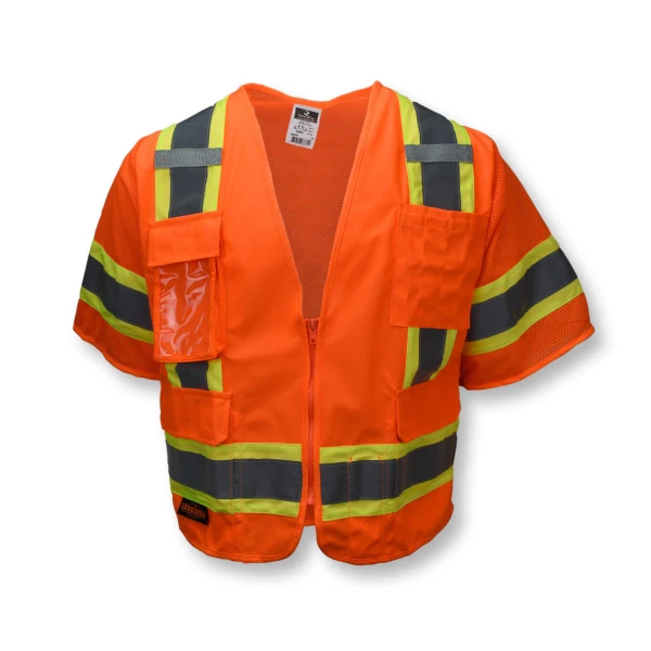 Two Tone Surveyor Type R Class 3 Two Tone Safety Vest , 1EA, #SV63 - Image 6