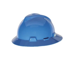 V-Gard Slotted Full-Brim Hat, Blue, w/1-Touch Suspension, 1/EA #10058320