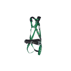 V-FORM Construction Harness, Super Extra Large, Back & Hip D-Ring, Tongue Buckle Leg Straps, Shoulder Padding, 1/EA #10197366