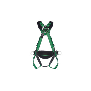 V-FORM Construction Harness, Extra Large, Back & Hip D-Ring, Tongue Buckle Leg Straps, Shoulder Padding, 1/EA #10197365