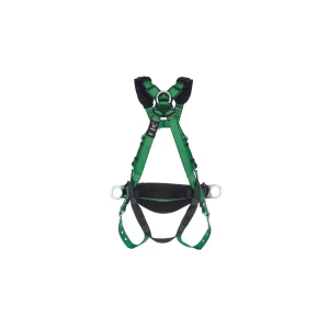 V-FORM Construction Harness, Extra Large, Back & Hip D-Ring, Tongue Buckle Leg Straps, Shoulder Padding, 1/EA #10197365