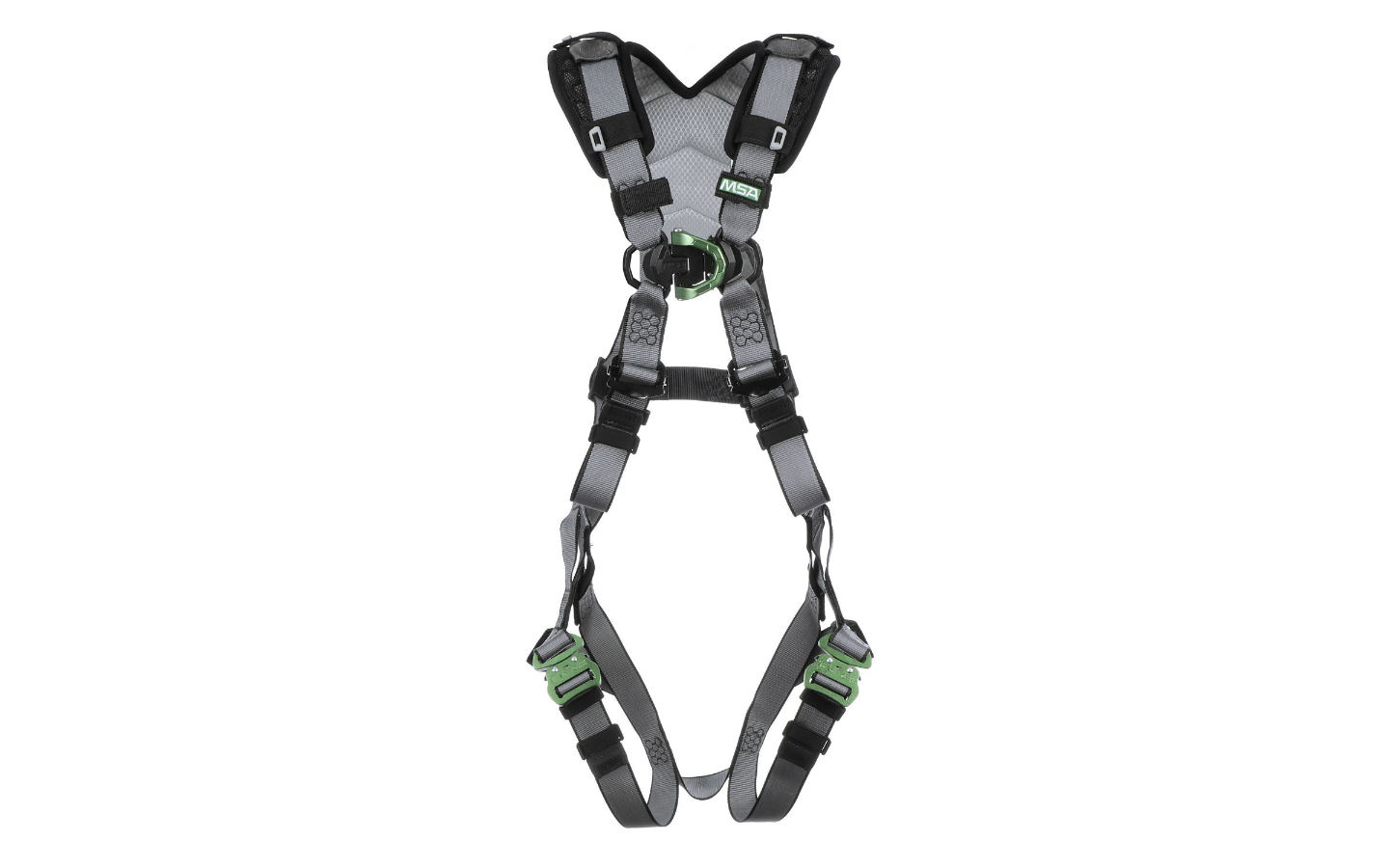 V-FIT Harness,Standard, Back & Chest D-Rings, Quick-Connect Leg Straps, Shoulder Padding, 1/EA #10194656