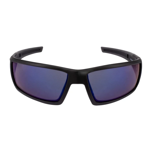 Cumulus Premium Safety Eyewear - Matte Black Frame - Blue Mirror Lens, MOQ 12 #41626 - Image 7