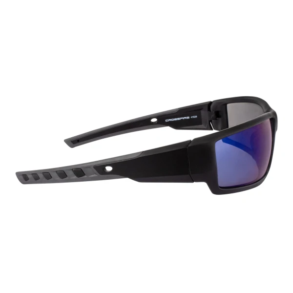 Cumulus Premium Safety Eyewear - Matte Black Frame - Blue Mirror Lens, MOQ 12 #41626 - Image 5