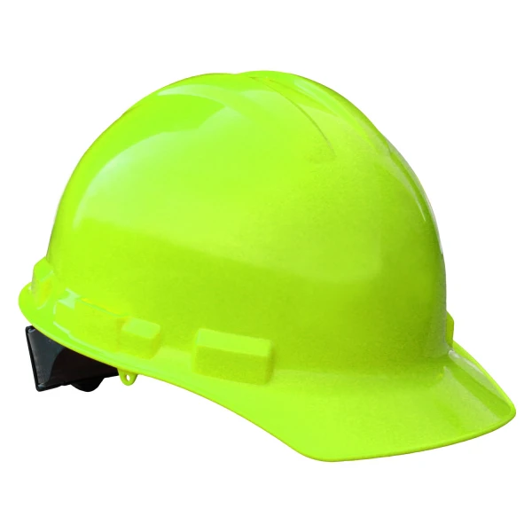 Granite™ Cap Style 4 Point Ratchet Hard Hat - Hi-Vis Green, #GHR4-GREEN-HV-Logo (Logo Included)