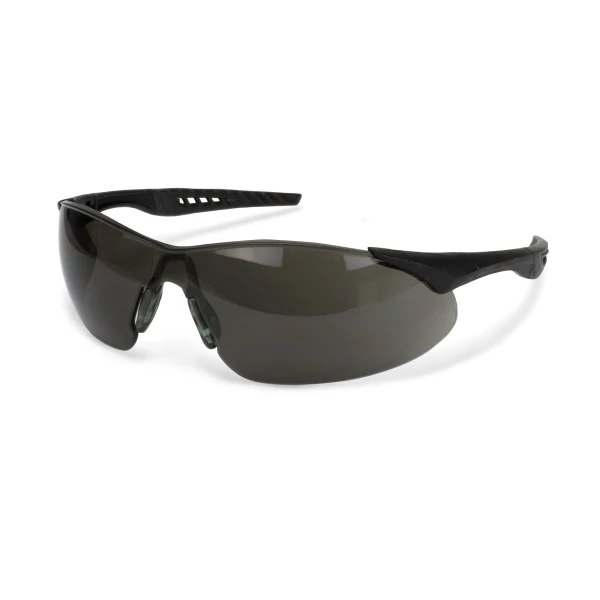 Rock™ Safety Eyewear - Black Frame - Smoke Anti-Fog Lens, MOQ 12, #RK1-21