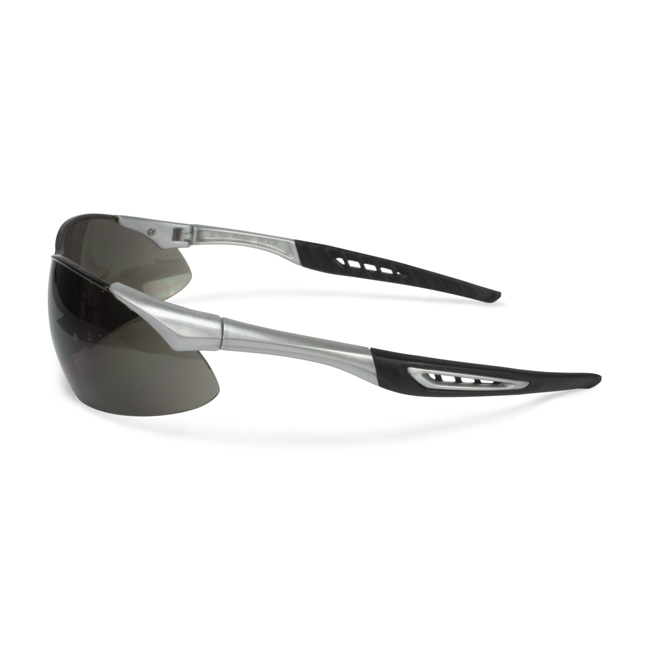 Rock™ Safety Eyewear - Silver Frame - Smoke Anti-Fog Lens, MOQ 12 #RK6-21 - Image 2