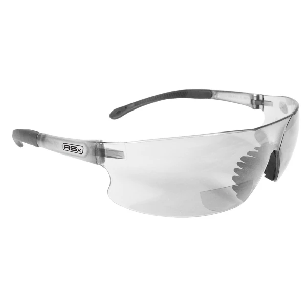 Rad-Sequel RSx™ Bi-Focal - Clear Frame - Clear Lens - 2.0 Diopter, MOQ 12 #RSB-120-Logo (Logo Included)