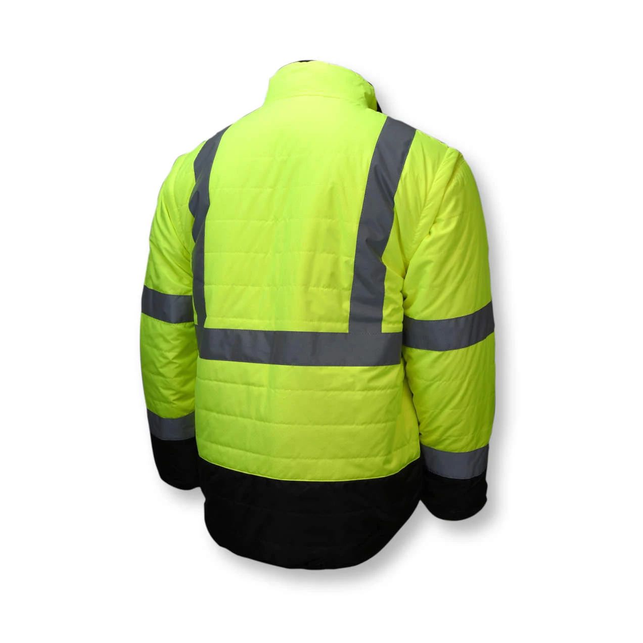 SJ510 Quilted Reversible Four-in-One Jacket with Zip-Off Sleeves, #SJ510-3ZGS - Image 2