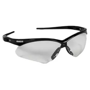 Nemesis Clear Lens Safety Glasses, MOQ 12 #25676-Logo (Logo Included)