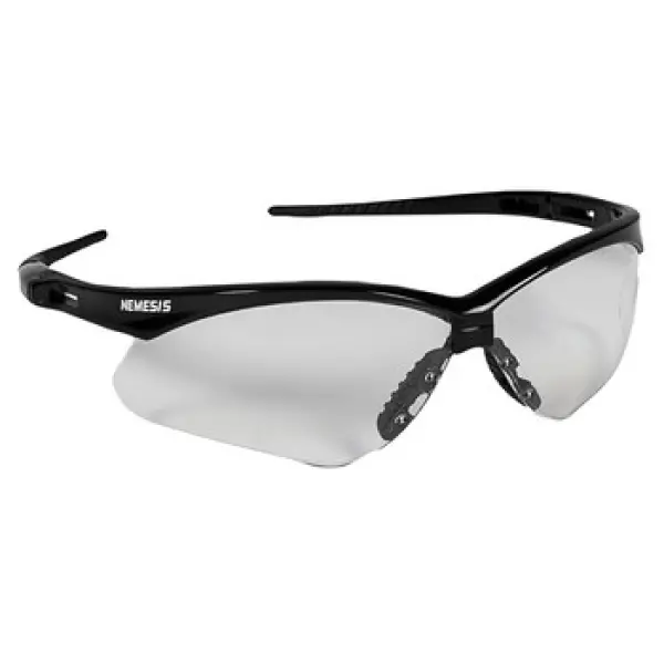 Nemesis Clear Lens Safety Glasses, MOQ 12 #25676