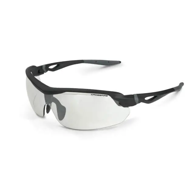 Cirrus Premium Safety Eyewear - Matte Black Frame - Indoor/Outdoor Lens, MOQ 12 #392215
