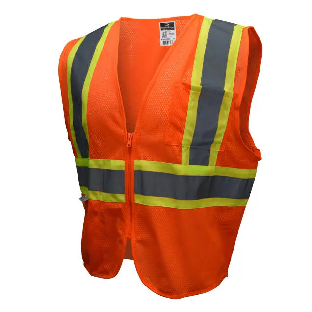 SV22-2 Economy Type R Class 2 Mesh Safety Vest with Two-Tone Trim , 1 EA #SV22-2 - Image 3