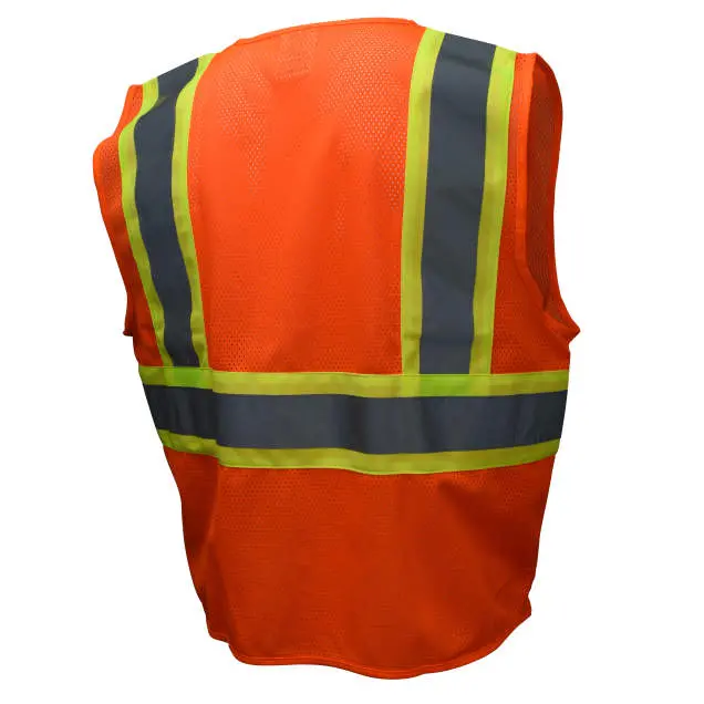 SV22-2 Economy Type R Class 2 Mesh Safety Vest with Two-Tone Trim , 1 EA #SV22-2 - Image 4