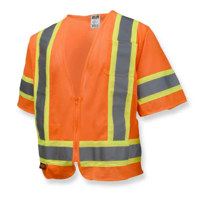 Economy Type R Class 3 Mesh Safety Vest with Two-Tone Trim, 1EA #SV22-3-Logo (Logo Included) - Image 6