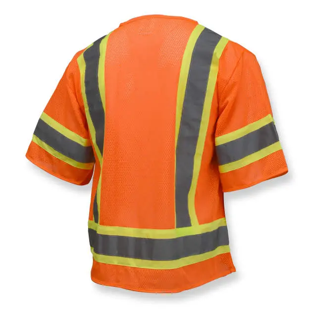 Economy Type R Class 3 Mesh Safety Vest with Two-Tone Trim, 1EA #SV22-3-Logo (Logo Included) - Image 5