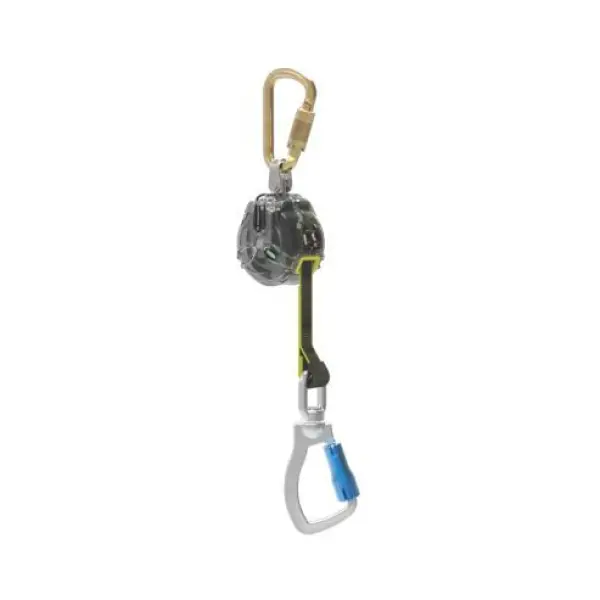 V-TEC Mini PFL, 6' (1.8m), single-leg, aluminum swivel carabiner, steel carabiner (top), #63011-00C