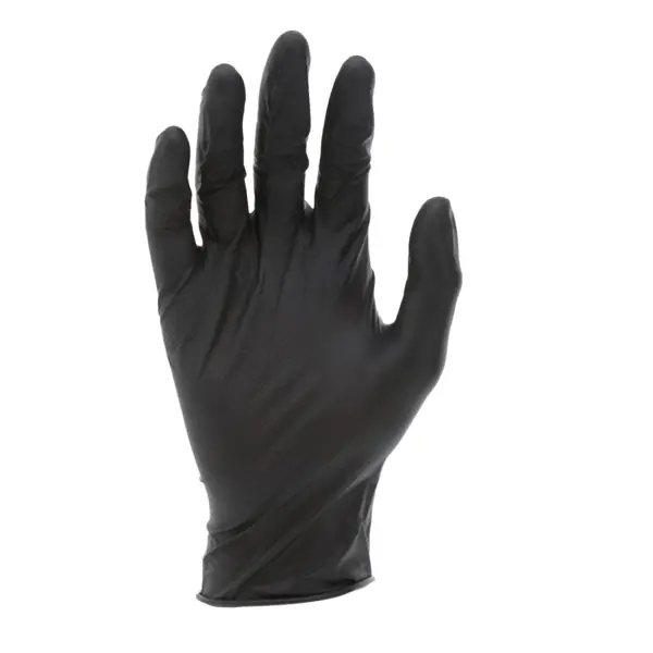 NitrileShield™ with Grippaz™ Powder Free Disposable Nitrile, 6 mil (6.2 g), Black, 1BX, #6016B - Image 2