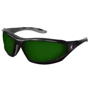 Swagger® RP2 Series Welding Safety Glasses with Green Lenses. Filter Shade 5.0 Dark Safety Glasses Foam Lined Lenses,MOQ 12, #RP2150