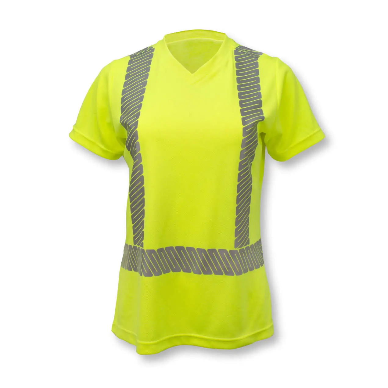ST11W Class 2 High Visibility Women's Safety T-Shirt with Max-Dri™, 1/EA, #ST11W-2PGS-Logo (Logo Included) - Image 3
