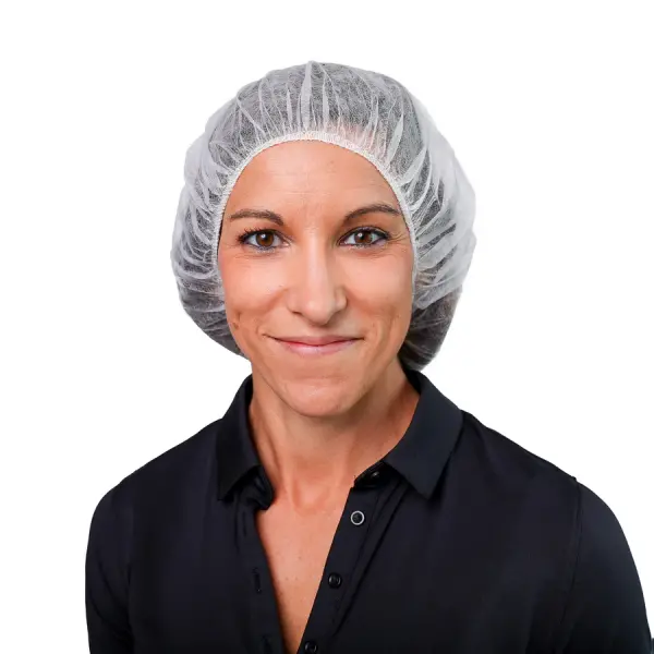 Polypropylene Bouffant, Pancake, White, 1000/Case #B11A1