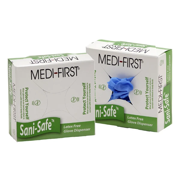 Sani-Safe Glove Dispenser With 8 Nitrile Gloves, 1 EA #7915MFP