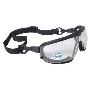 Dagger™ IQ - IQuity Anti-Fog Foam Lined Safety Goggle - Black Frame - Clear IQ Anti-Fog Lens, MOQ 12 #DG1-13 (Clear IQ)