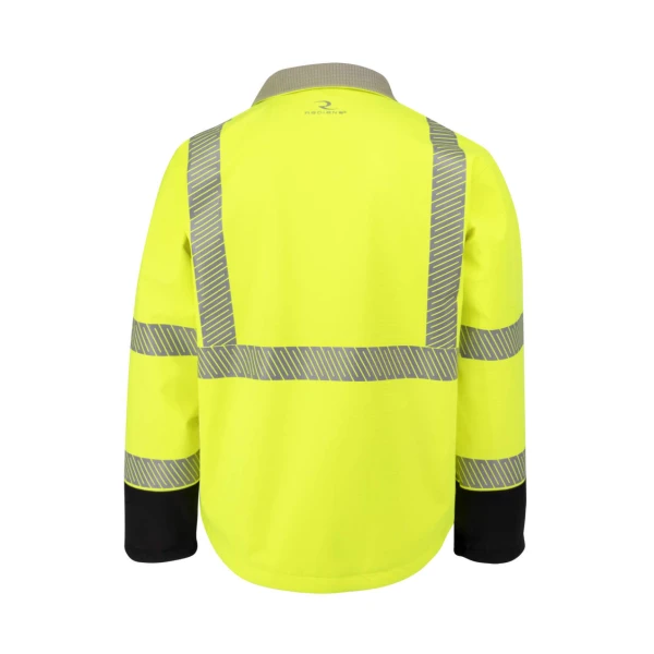 Type R Class 3 Softshell Ripstop Jacket - Hi-Vis Green #SJ322B-3ZGS-Logo (Logo Included) - Image 19