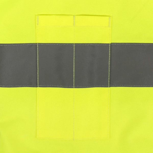 Class 3 Economy Parka with Quilted Lining - Hi-Vis Green / Black #SJ411QB-3ZGS-Logo (Logo Included) - Image 7
